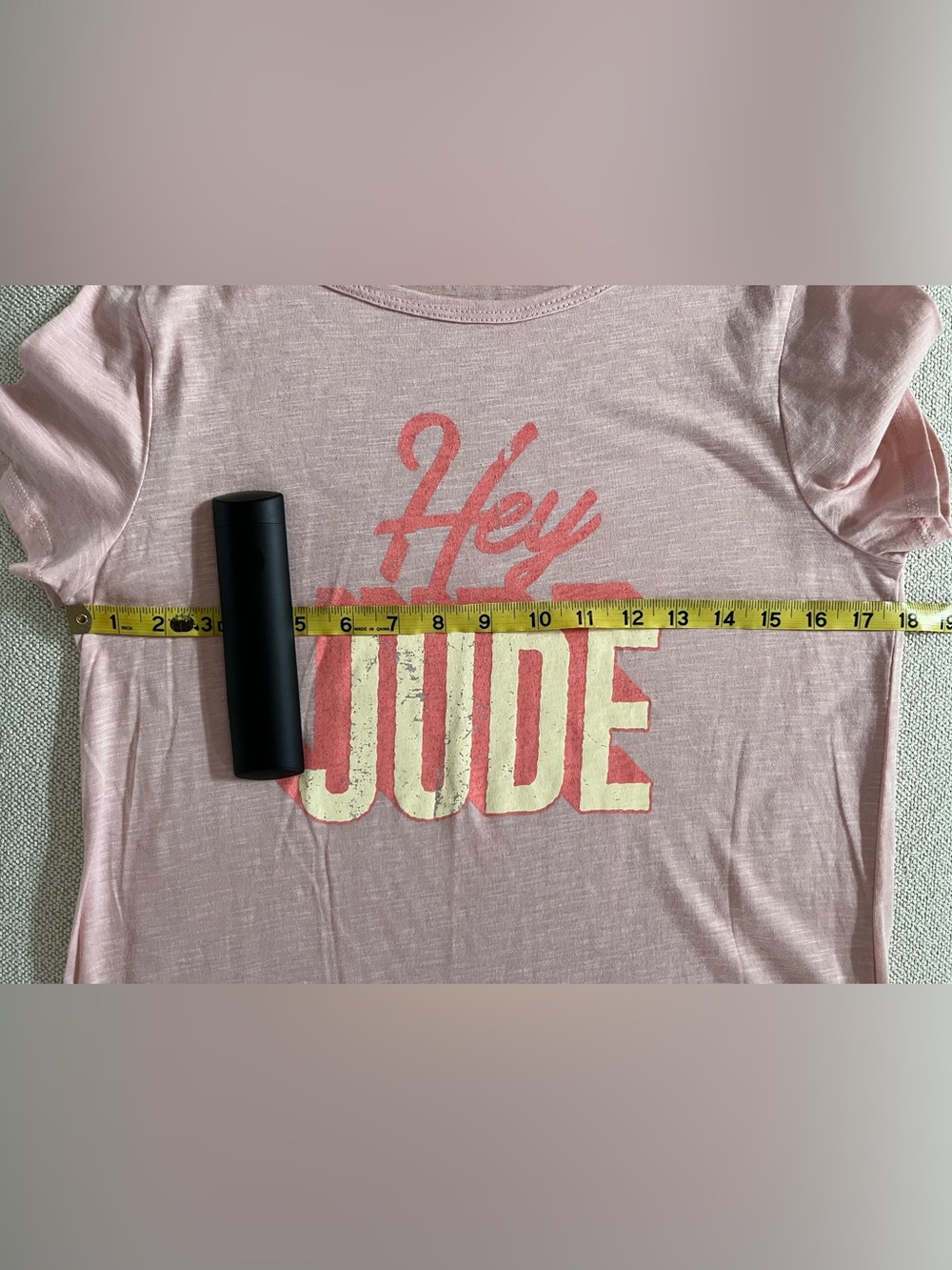 Women’s Pink Short sleeve relaxed fit Tee /Beatles “HEY JUDE” Size SMALL NWOT - Picture 4 of 11